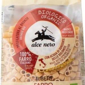 ALCE NERO ORGANIC SPELT 'FARRO' TUBETTI PASTA 12 / 500g