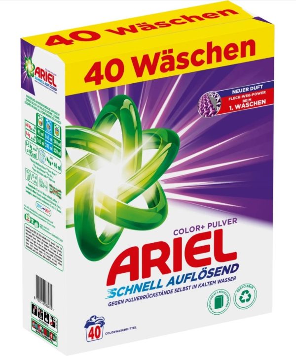 ARIEL COLOR POWDER 4 / 2.4 KG. box - 40 WL