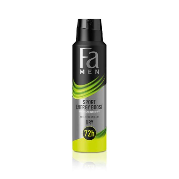 FA DEO SPRAY SPORT ENERGY BOOST men  6 / 150 ML.