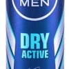 NIVEA DEO SPRAY DRY ACTIVE men  6/150ml.