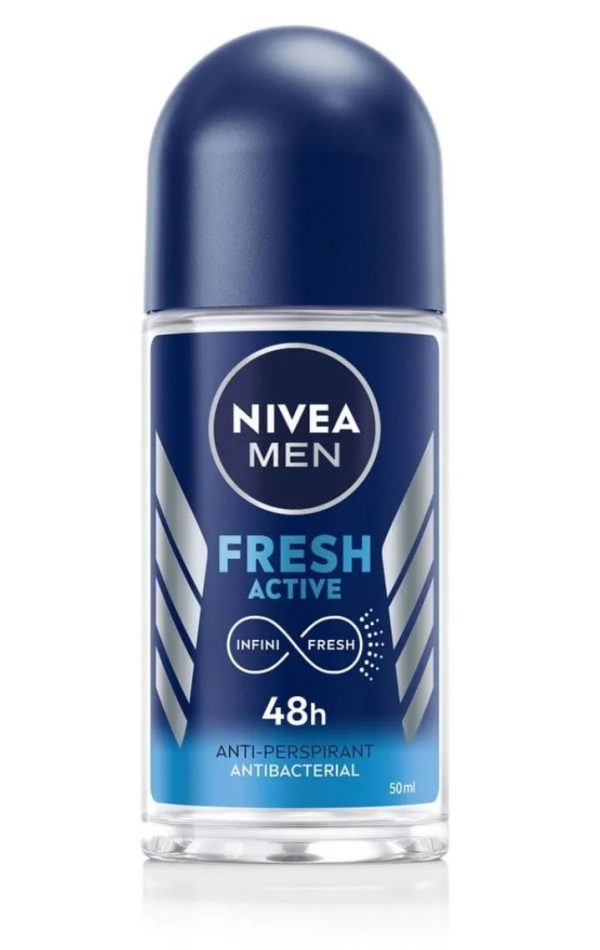 NIVEA DEO ROLL ON FRESH ACTIVE  men 6/50ml.