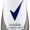 REXONA  SPRAY  INVISIBLE  BLACK & WHITE - women 6 / 150 ml.