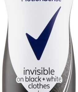 REXONA  SPRAY  INVISIBLE  BLACK & WHITE - women 6 / 150 ml.