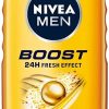 NIVEA SHOWERGEL BOOST FOR MEN 6/250 ml.