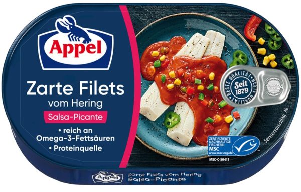 APPEL HERINGSFILET SALSA PIKANTE 10 / 200 G.
