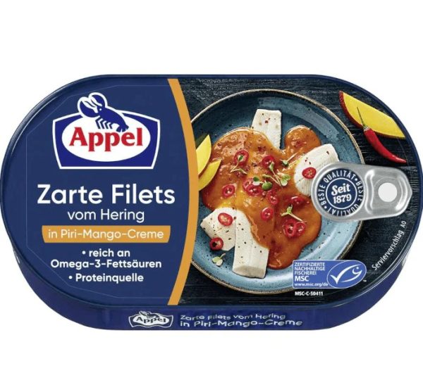 APPEL HERINGSFILET PIRI-MANGO-CREME 10 / 200 G.