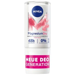 NIVEA DEO ROLL ON MAGNESIUM DRY PINK 0% ACH women 6/50 ml.