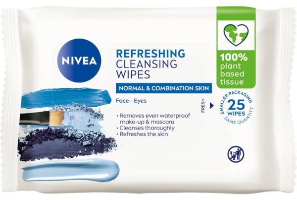 NIVEA FACE CLEANSING WIPES 3in1 NORMAL SKIN  6 / 25 pcs