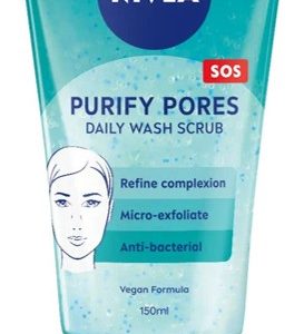 NIVEA FACE WASH GEL & SCRUB PURIFY PORES  6 / 150 ml.