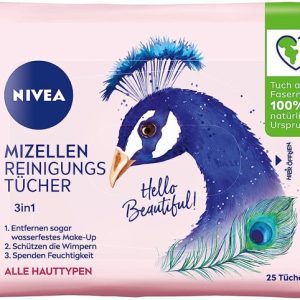 NIVEA FACE CLEANSING WIPES MICELLAR WATER 3in1  6 / 25 pcs