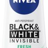 NIVEA DEO SPRAY XL B&W INVISIBLE FRESH women 6/200ml.