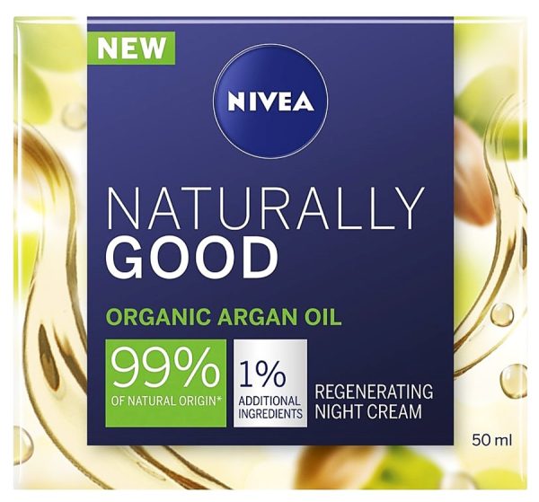 NIVEA FACE NATURALLY GOOD ARGAN OIL NIGHT CREAM  3 / 50 ml.