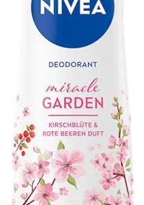 NIVEA DEO SPRAY MIRACLE GARDEN CHERRY & BERRIES  0% ACH women  6/150ml.