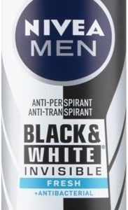 NIVEA DEO SPRAY XL B&W INVISIBLE FRESH men 6/200ml.