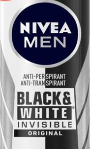NIVEA DEO SPRAY XL B&W INVISIBLE ORIGINAL men 6/200ml.