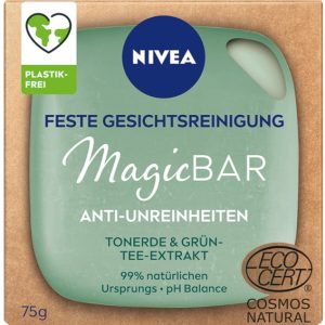 NIVEA FACE CLEANSING MAGIC BAR PORE REFINING CLAY & GREEN TEA 12 / 75 g.