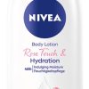 NIVEA BODY LOTION ROSE TOUCH & HYDRATION  5in1  6 / 400 ml.