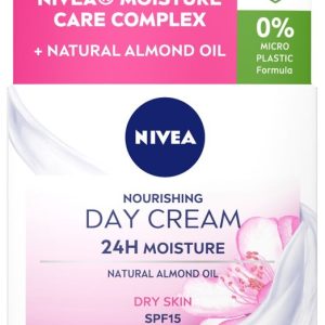 NIVEA FACE NOURISHING DAY CREAM 24H MOISTURE SPF15 DRY SKIN  3 / 50 ml.