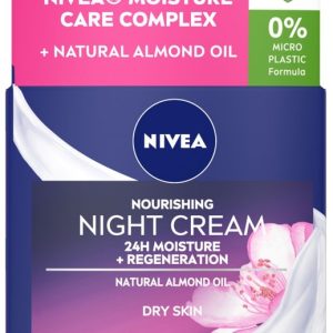 NIVEA FACE NOURISHING NIGHT CREAM 24H MOISTURE DRY SKIN  3 / 50 ml.