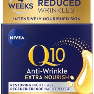 NIVEA FACE Q10 ANTI-WRINKLE EXTRA NOURISHING NIGHT CREAM DRY SKIN  3 / 50 ml.
