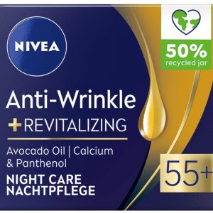 NIVEA FACE 55+ NIGHT CREAM  ANTI-WRINKLE & REVITALIZING  3 / 50 ml.