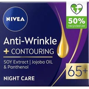NIVEA FACE 65+ NIGHT CREAM  ANTI-WRINKLE & CONTOURING  3 / 50 ml.