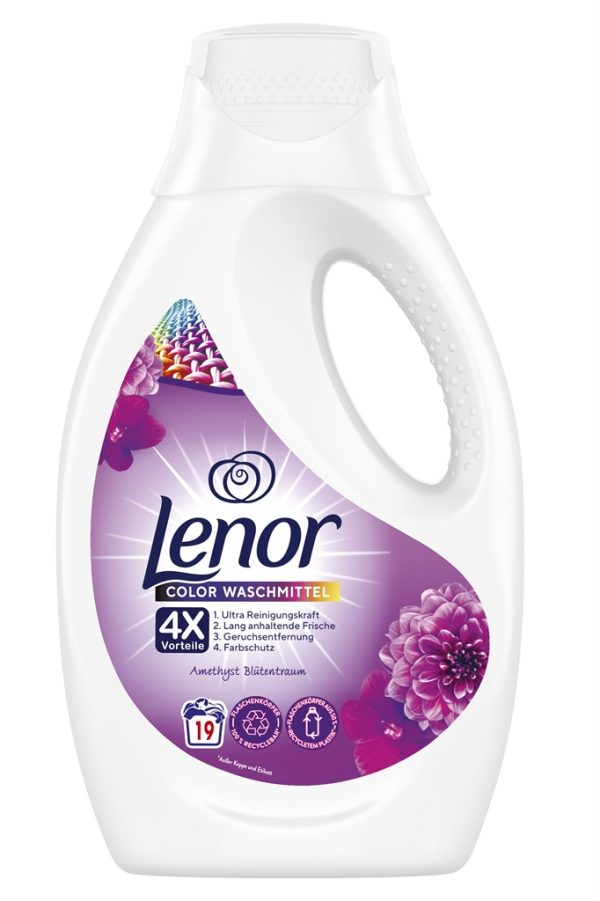 LENOR AMETHYST & FLOWER LIQUID DETERGENT  5 / 950 ML  - 19 WL