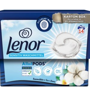 LENOR PODS SENSITIVE ALL IN ONE DETERGENT 4 / 14 WL