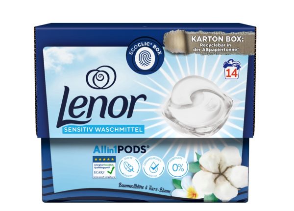 LENOR PODS SENSITIVE ALL IN ONE DETERGENT 4 / 14 WL