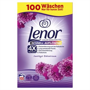 LENOR  AMETHYST & FLORAL POWDER DETERGENT  1 / 6 KG - 100 WL