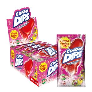 CHUPA CHUPS CRAZY DIP STRAWBERRY 24 / CS.