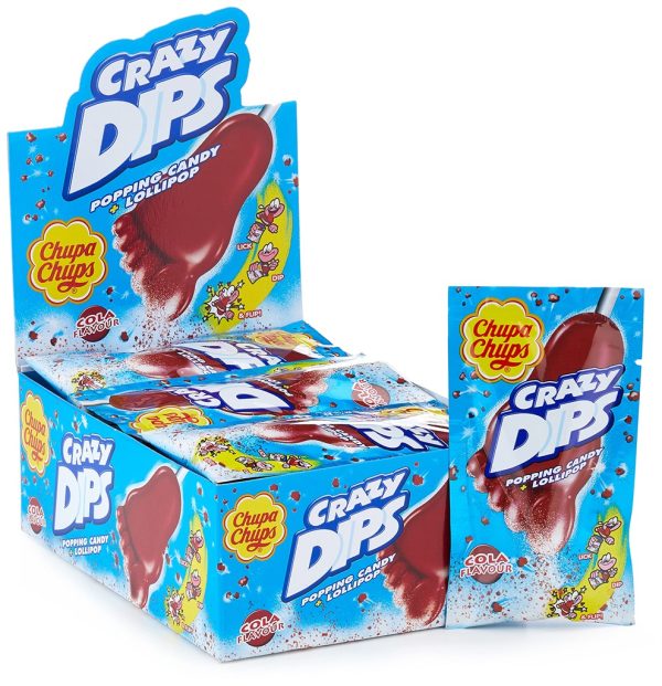 CHUPA CHUPS CRAZY DIP COLA 24 / CS.