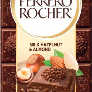 FERRERO ROCHER MILK HAZELNUT & ALMOND TABLET 16 / 90 G.