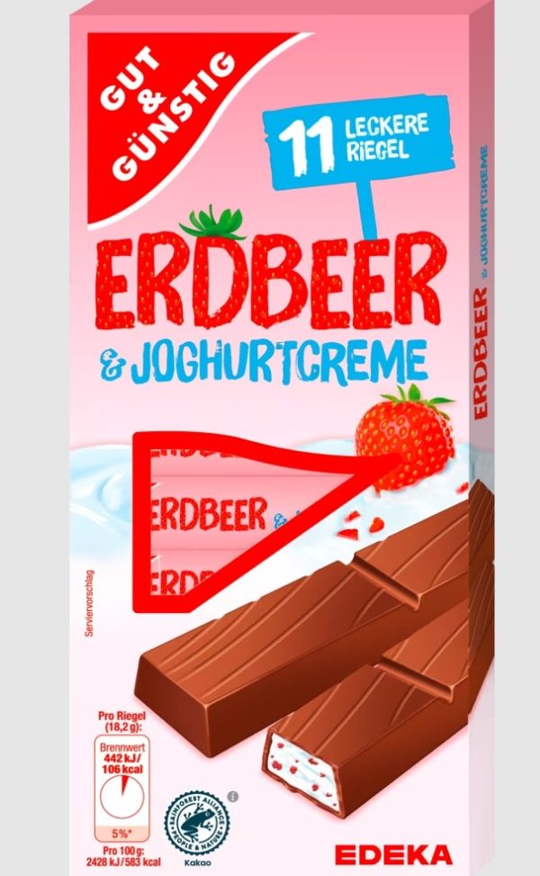 G&G JOGHURT ERDBEER RIEGEL   10 / 200 G.