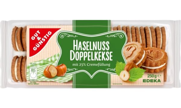 G&G DOPPELKEKS HASELNUSS   12 / 250 G.