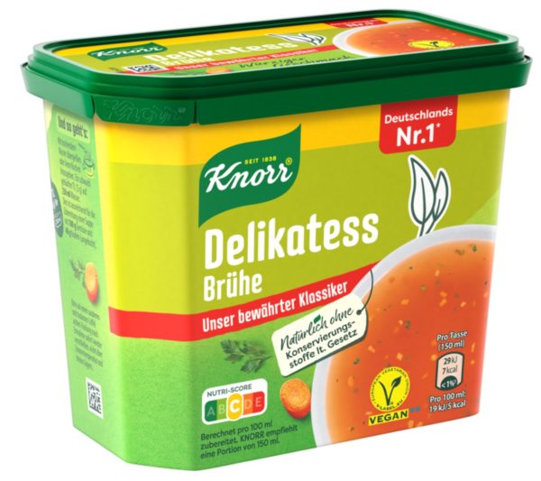 KNORR DELIKATESSE BRUEHE / CLEAR BROTH  16 L. / 6 PCS.  - CONTAINER
