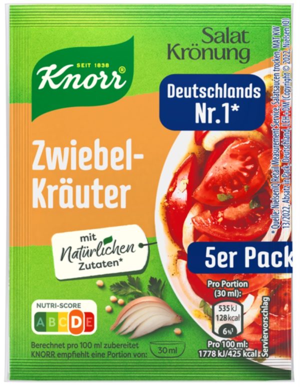 KNORR SALATKROENUNG ZWIEBEL KRAEUTER / ONION  15 / 5 PACK
