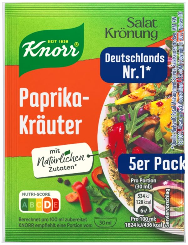KNORR SALATKROENUNG PAPRIKA  15 / 5 PACK