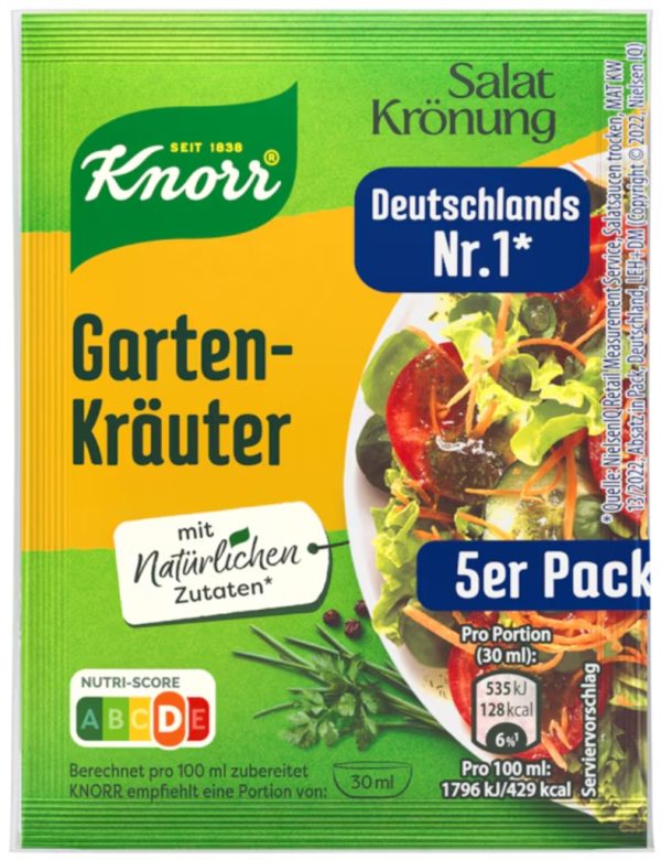 KNORR SALATKROENUNG GARTEN KRAEUTER / GARDEN HERBS  15 / 5 PACK