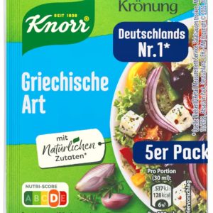 KNORR SALATKROENUNG GRIECHISCHE ART / GREEK  15 / 5 PACK