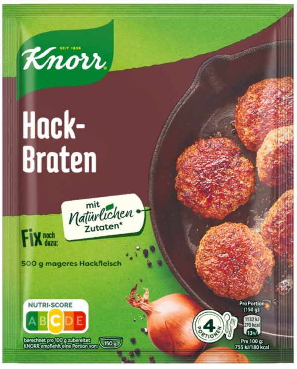 KNORR FIX HACKBRATEN / HAMBURGER  18 PCS.