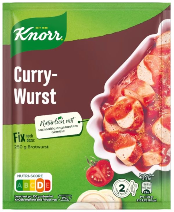 KNORR FIX CURRY WURST / SAUSAGE  27 PCS.
