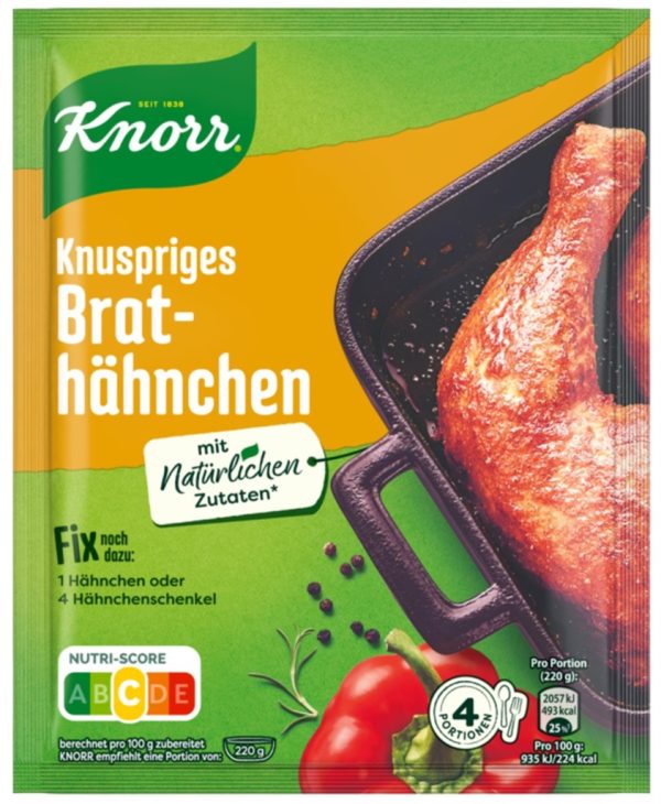 KNORR FIX KNUSPRIGES BRATHAENCHEN / CRISPY ROAST CHICKEN  28 PCS.