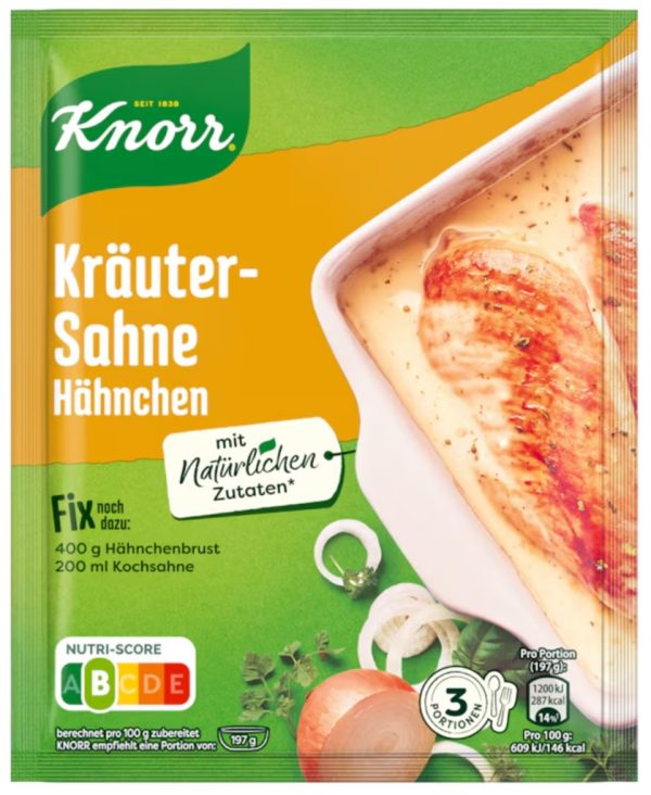 KNORR FIX KRAEUTER SAHNE HAENCHEN  30 PCS.
