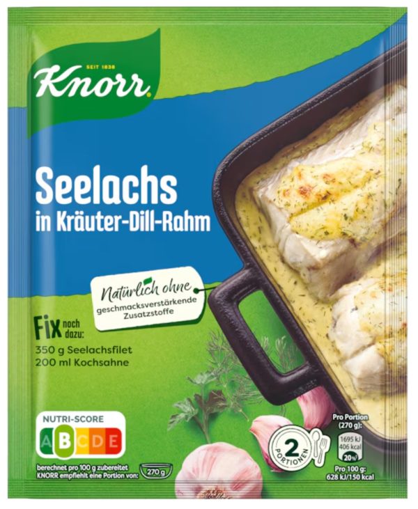 KNORR FIX SEELACHS IN KRAEUTER DILL  25 PCS.