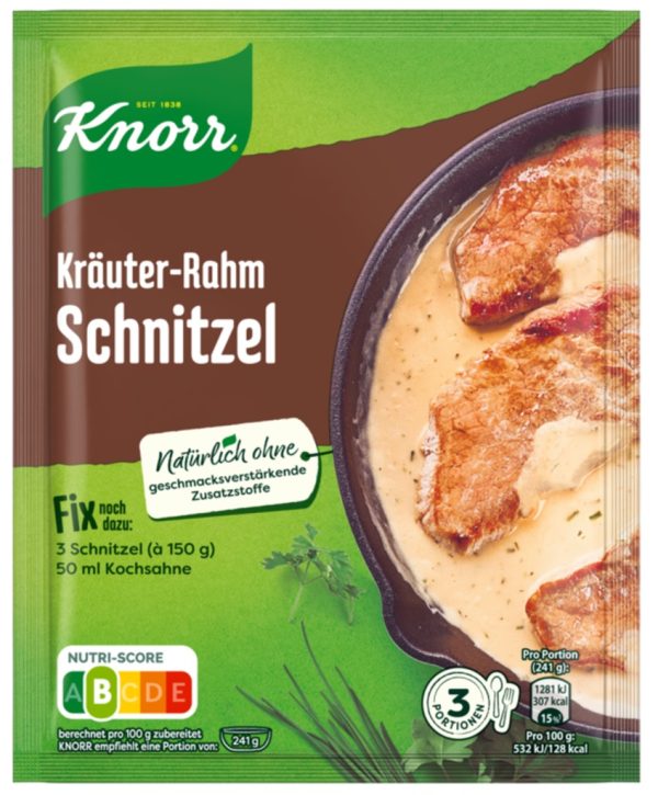 KNORR FIX KRAEUTER RAHM SCHNITZEL 21 PCS.