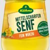 KUEHNE SENF MITTLESCHARF / MEDIUM HOT MUSTARD  10 / 250 ML.  - GLASS
