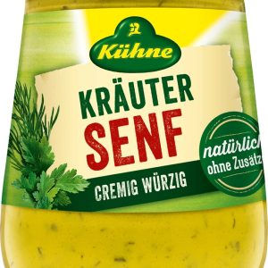 KUEHNE SENF KRAEUTER / MUSTARD W. HERBS  10 / 250 ML.  - GLASS