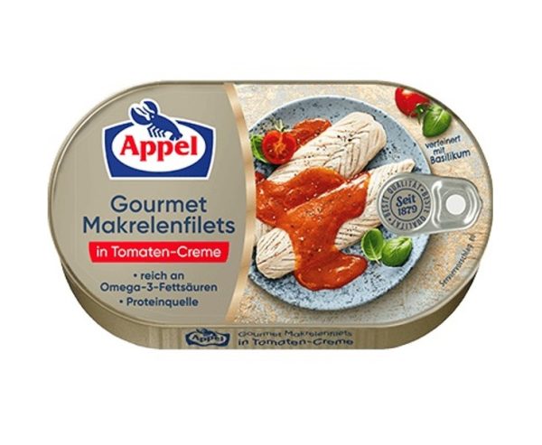 APPEL MAKRELENFILETS IN TOMATEN-CREME 10 / 200 G.