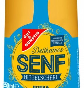 GG DELIKATES SENF MITTELSCHARF 18 / 250 G.